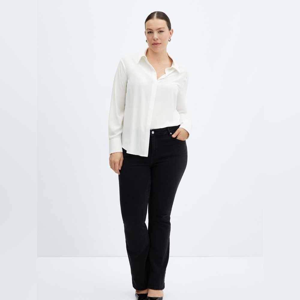 Regular flowy shirt Mango